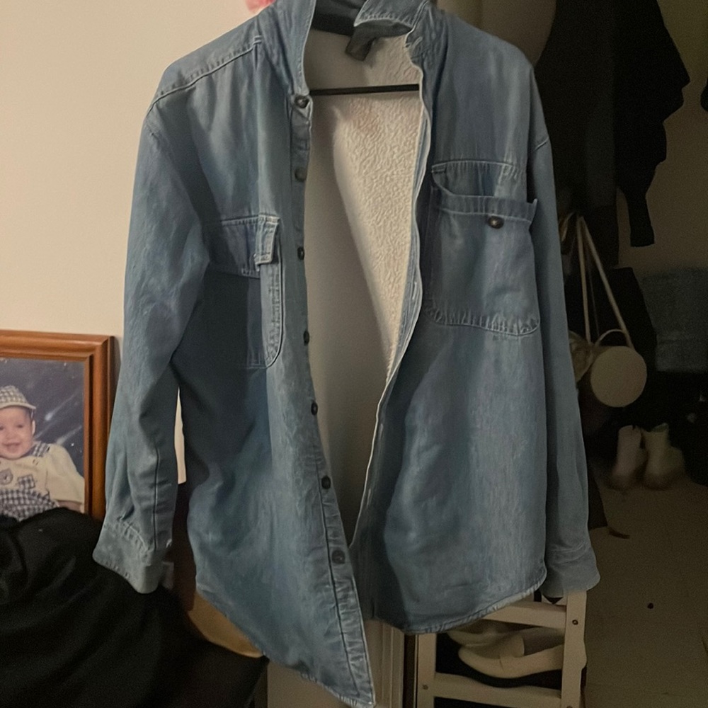 Oversized denim jacket